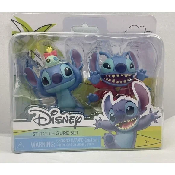 Disney LILO & Stitch Figure Set 2- Figures Stitch And Scrump .Alien Stitch 2.5” - Picture 2 of 5